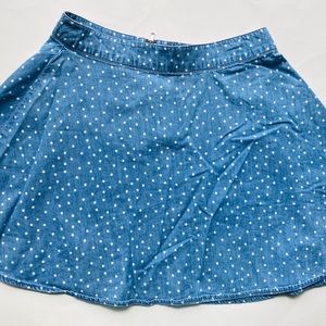 Polka Dot Summer Skater Skirt Size S